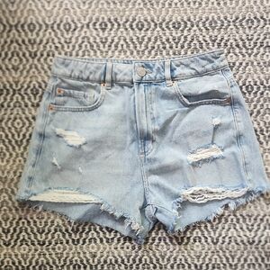 Garage Light Blue Jean Shorts